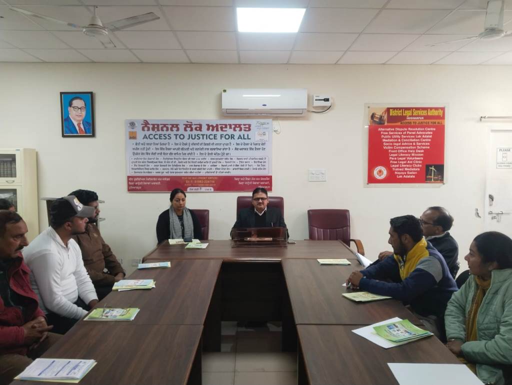 Training provided to newly recruited paralegal volunteers